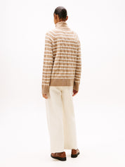 Rollkragenpullover aus Wolle - 0AJ-BEIGE - Beige