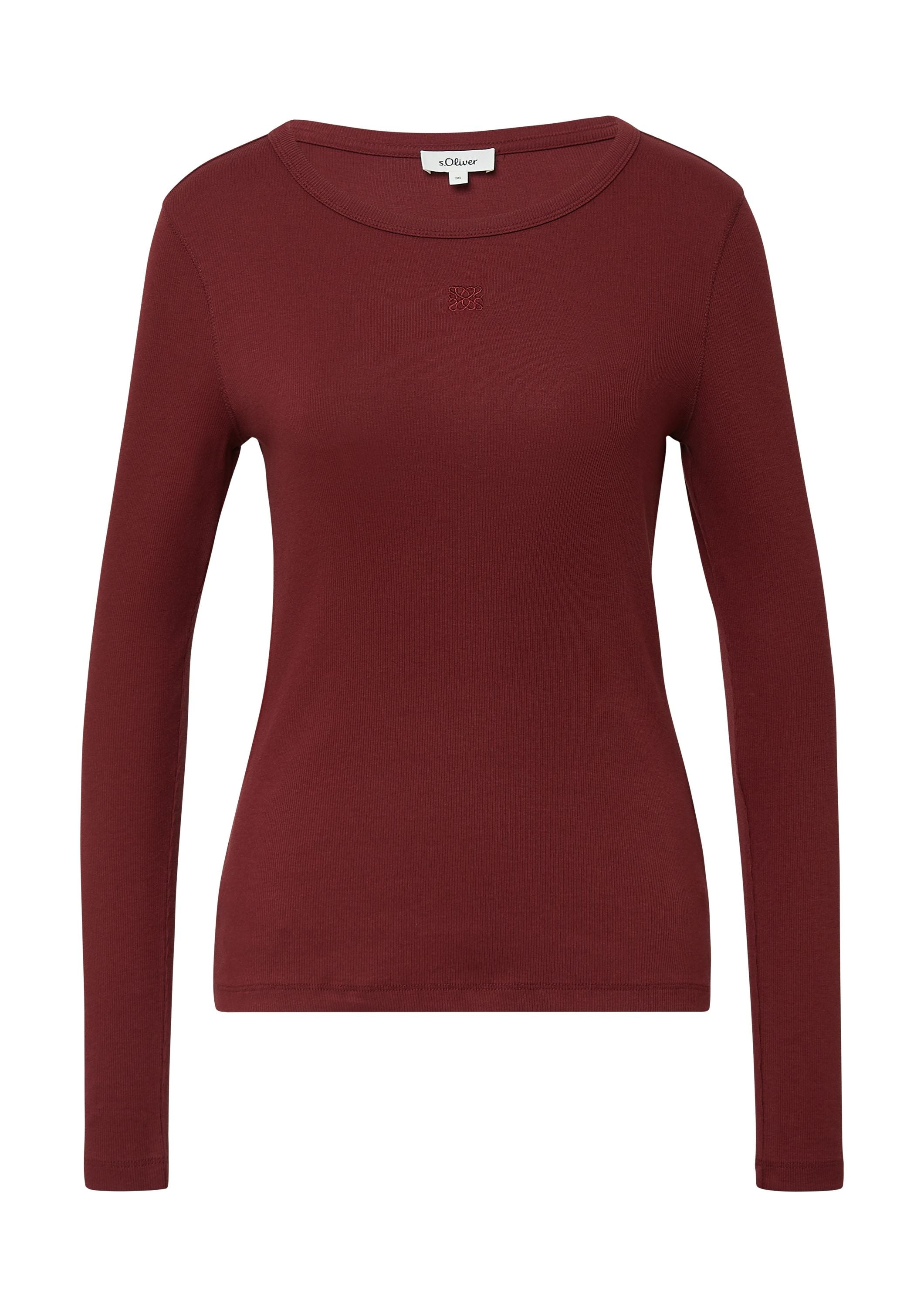 Langarmshirt - 3902-RED - Rot