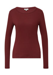 Langarmshirt - 3902-RED - Rot