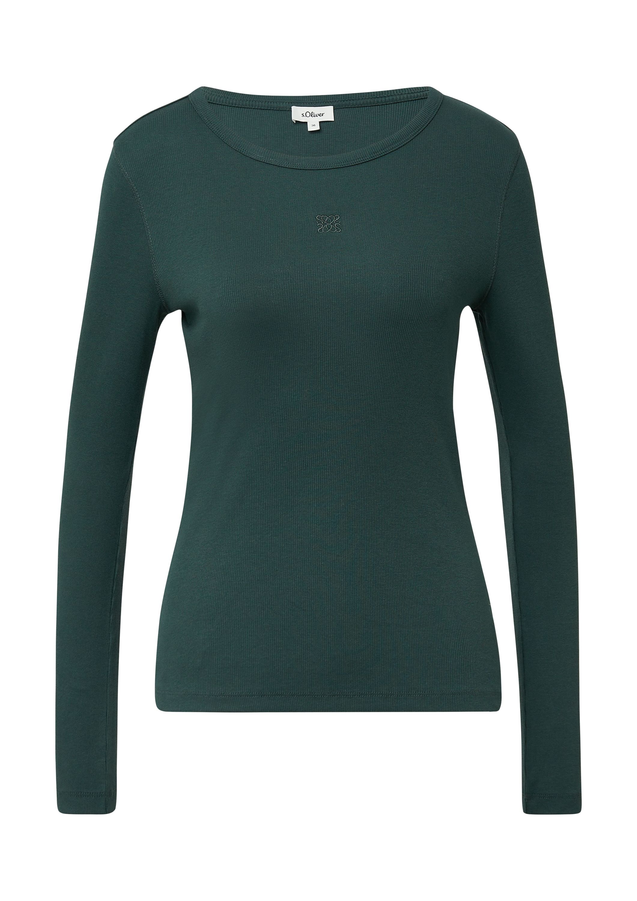 Langarmshirt - 6933-BLUE GREEN - Grün