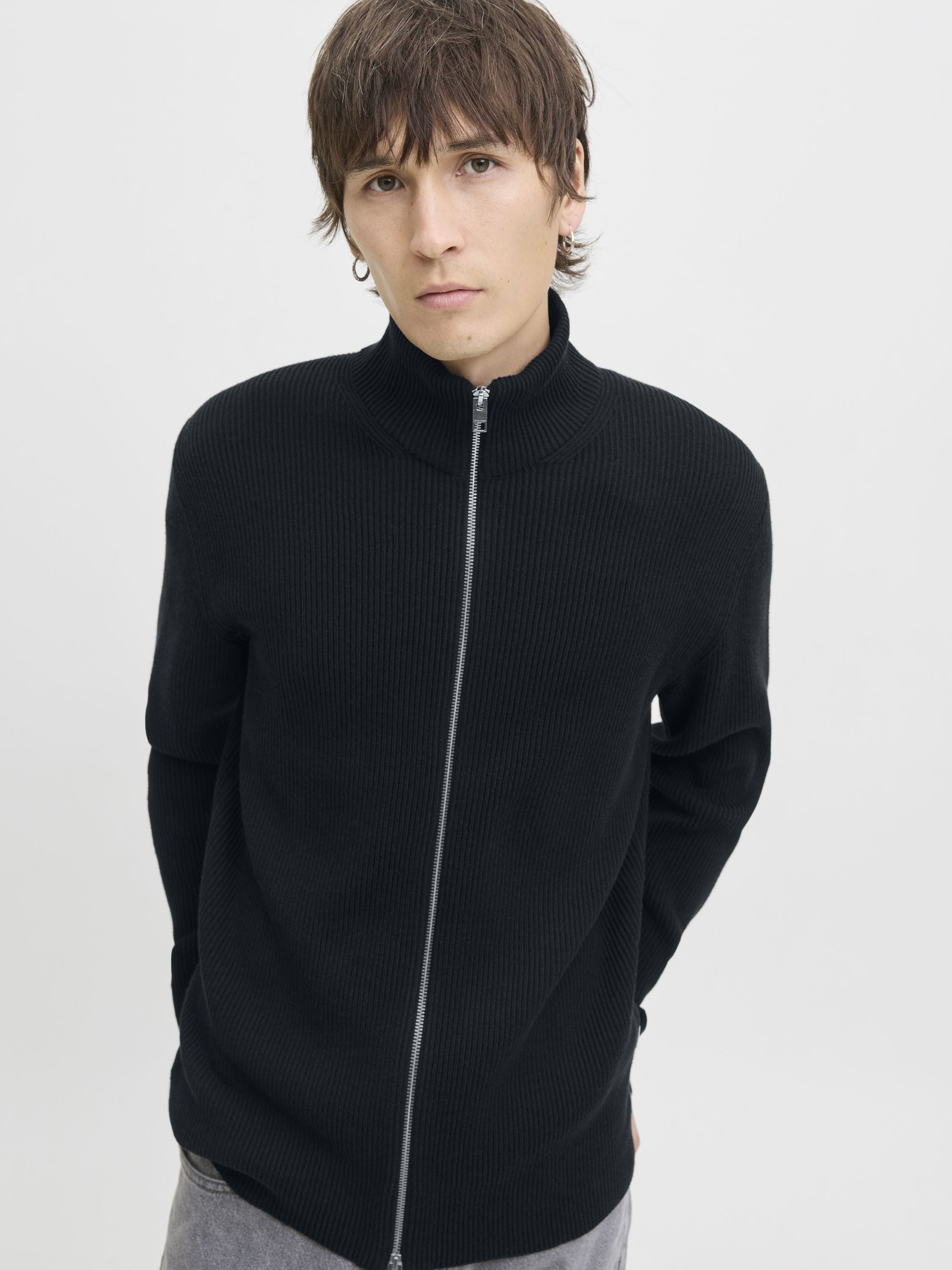 Cardigan mit Zipper - Sky Captain - Blau
