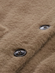Jacke in Felloptik - 32208-soft taupe grey - Braun