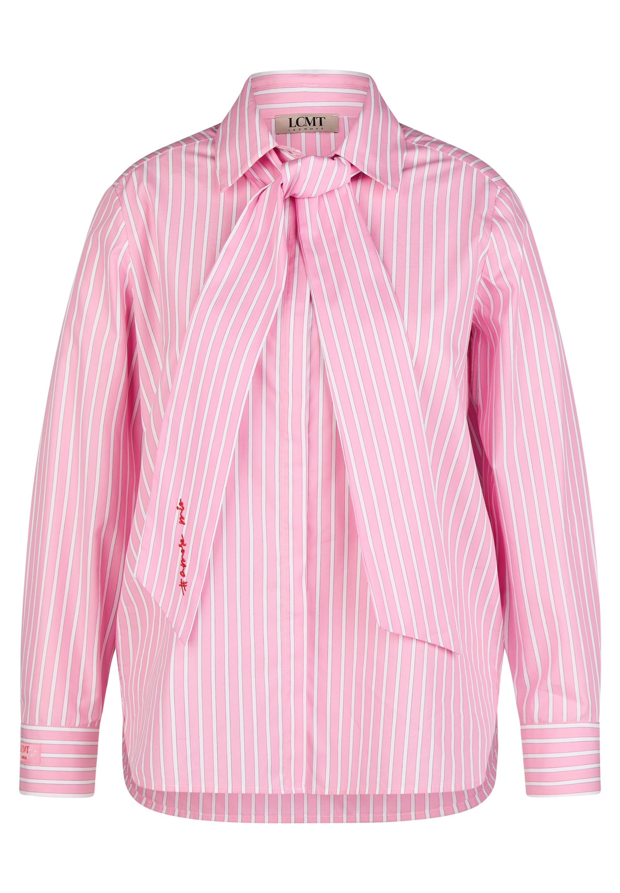 Bluse aus Baumwollmix - 6212-ROSA - Rosa