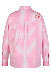 Bluse aus Baumwollmix - 6212-ROSA - Rosa