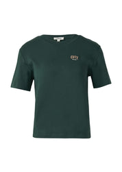 T-Shirt aus Baumwolle - 69D0-BLUE GREEN - Grün