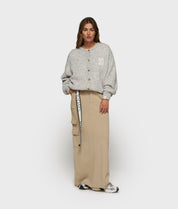 Cardigan aus Woll-Mix - 4001-light grey melee - Grau