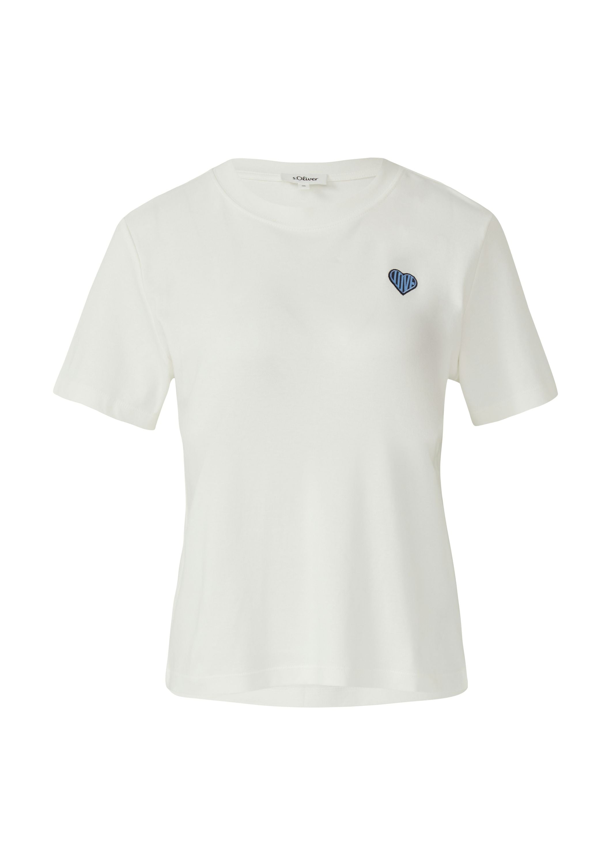 T-Shirt aus Baumwolle - 02D2-WHITE - Weiß