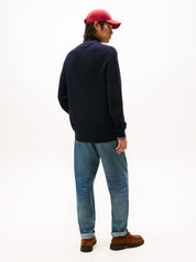 Strickjacke aus Bio-Baumwolle - DW5-BLUE - Blau