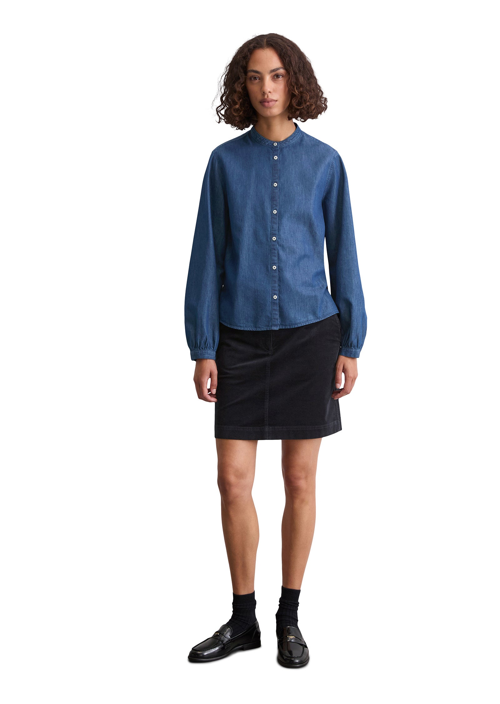 Jeansbluse Relaxed Fit - 092-authentic blue wash - Blau