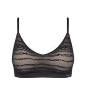 Push-Up-BH mit Spitze - 0004 BLACK - Schwarz