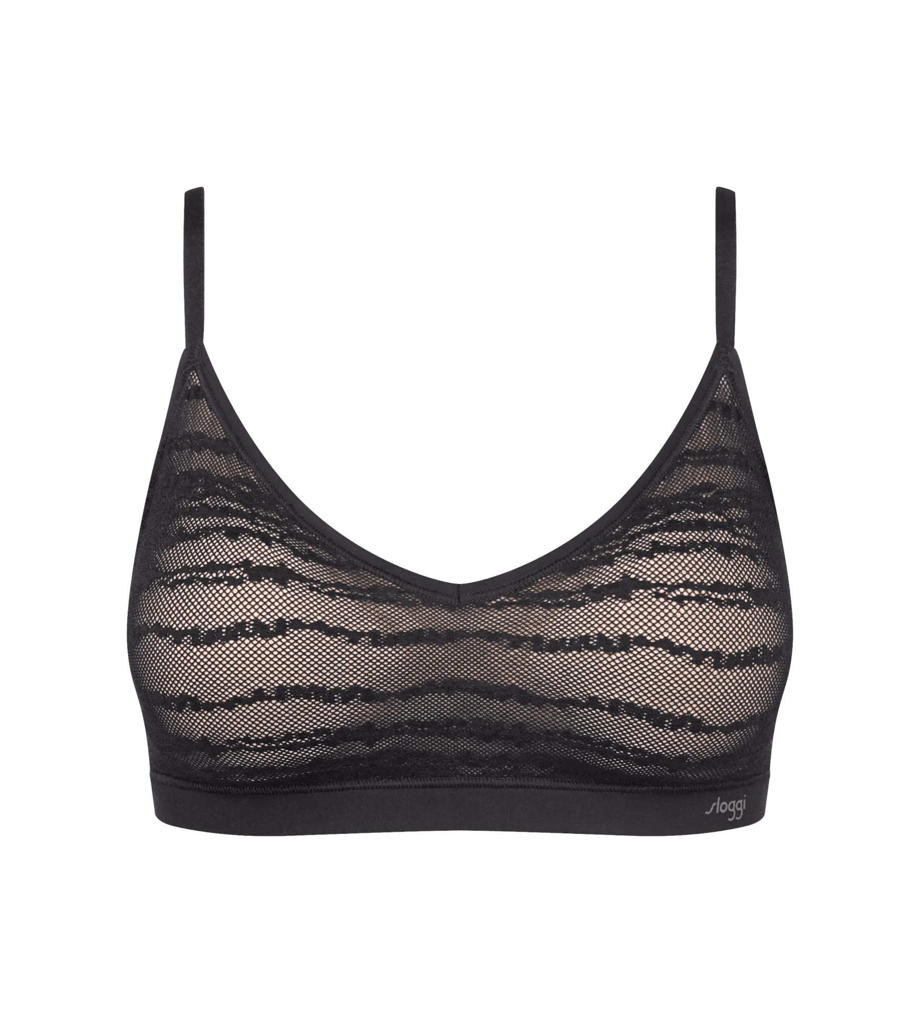 Push-Up-BH mit Spitze - 0004 BLACK - Schwarz