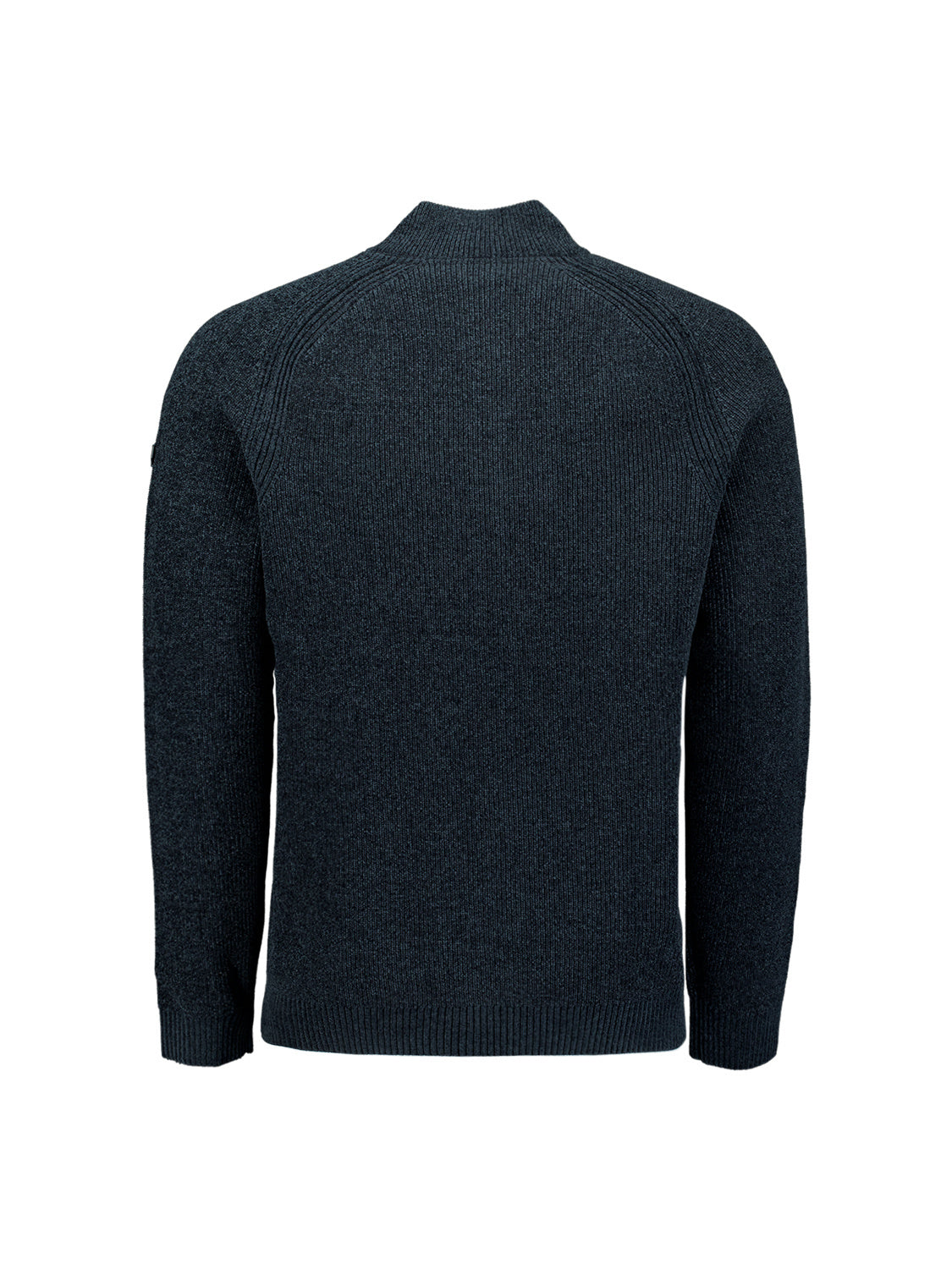 Strickpullover mit Troyerkragen - 078-Night - Blau