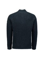 Strickpullover mit Troyerkragen - 078-Night - Blau