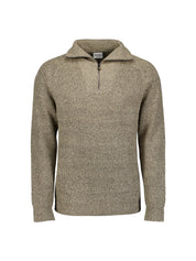 Strickpullover mit Troyerkragen - 015-Sand - Beige