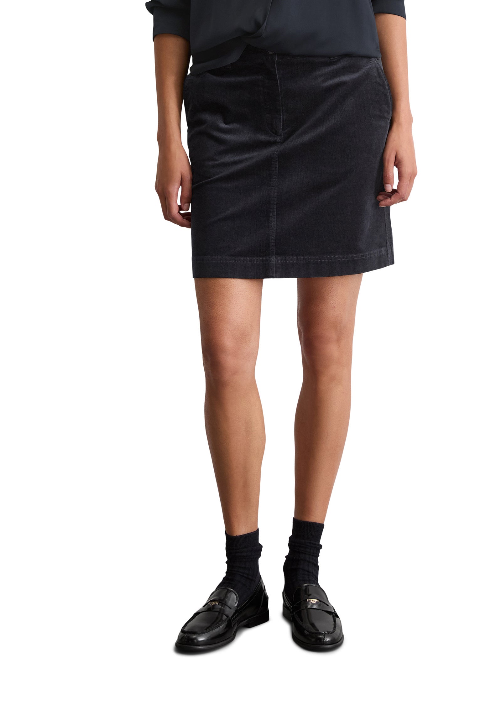 Cordrock Mini aus Baumwollmix - 888-deep night blue - Blau