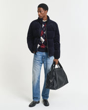 Strickpullover ARGYLE aus Wollmix - 480-DARK NAVY MELANGE - Blau