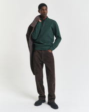 Sweatshirt mit 1/2 Zip - 374-TARTAN GREEN - Grün
