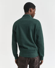 Sweatshirt mit 1/2 Zip - 374-TARTAN GREEN - Grün