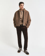 Sweatshirt mit 1/2 Zip - 296-KHAKI MEL - Beige