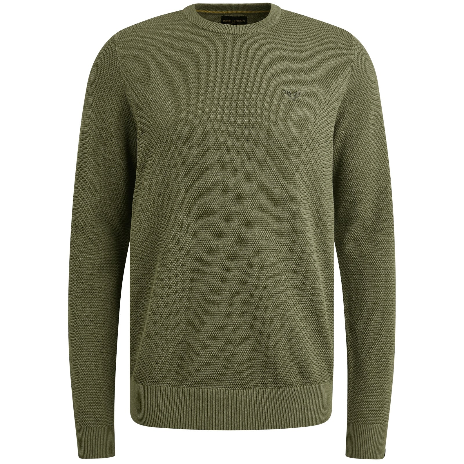 Strickpullover - 6379-Oil Green - Grün