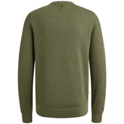 Strickpullover - 6379-Oil Green - Grün