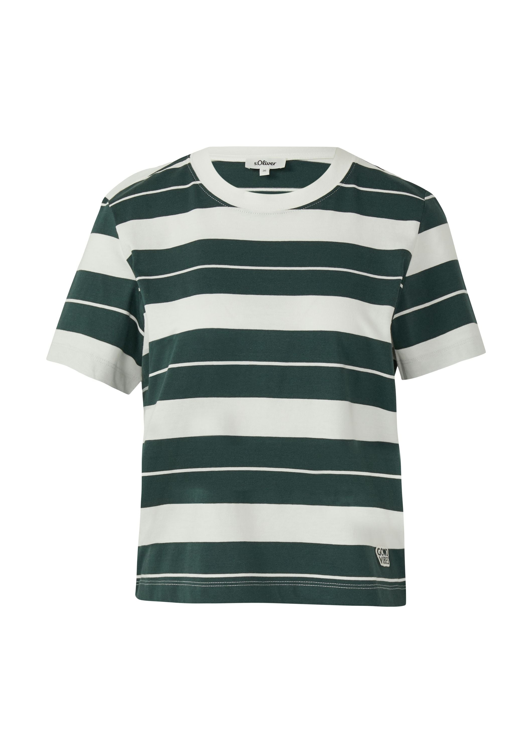 T-Shirt aus Baumwolle - 69G6-BLUE GREEN - Grün