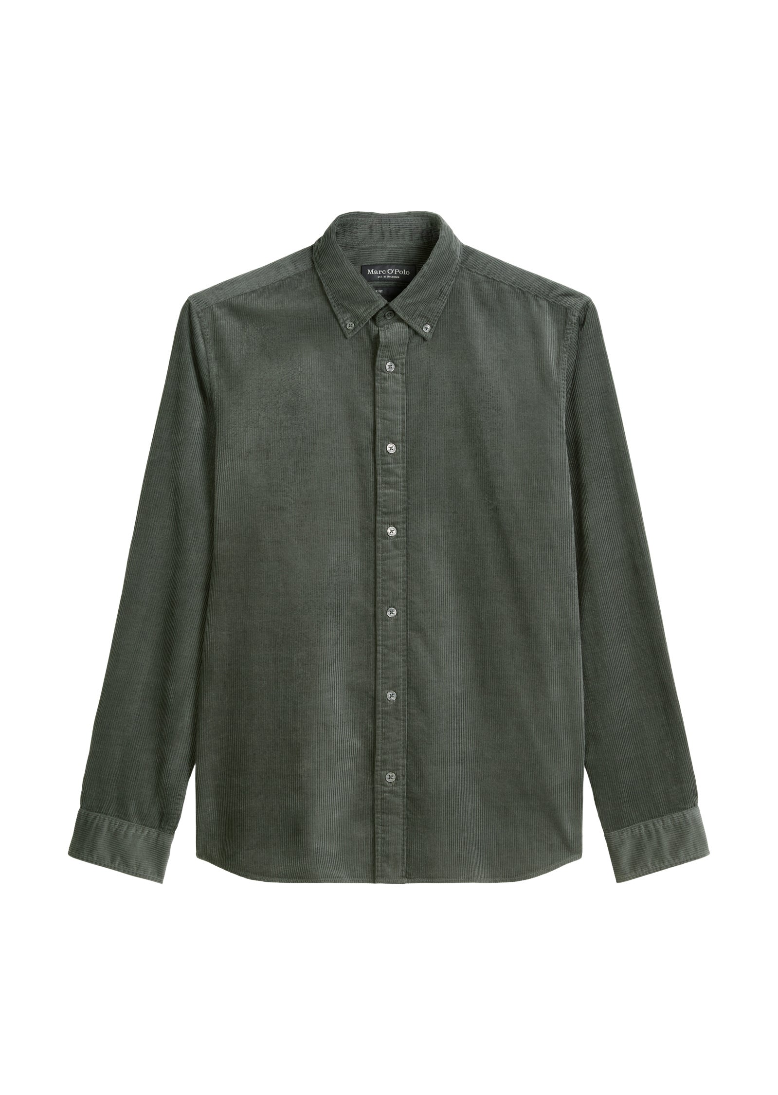 Cordhemd Regular Fit - 451-mangrove - Grün