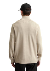 Strickjacke aus Baumwolle - 913-dapple gray - Beige