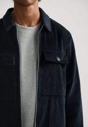 Cordovershirt VASO aus Baumwolle - 649-Dk. Navy - Blau