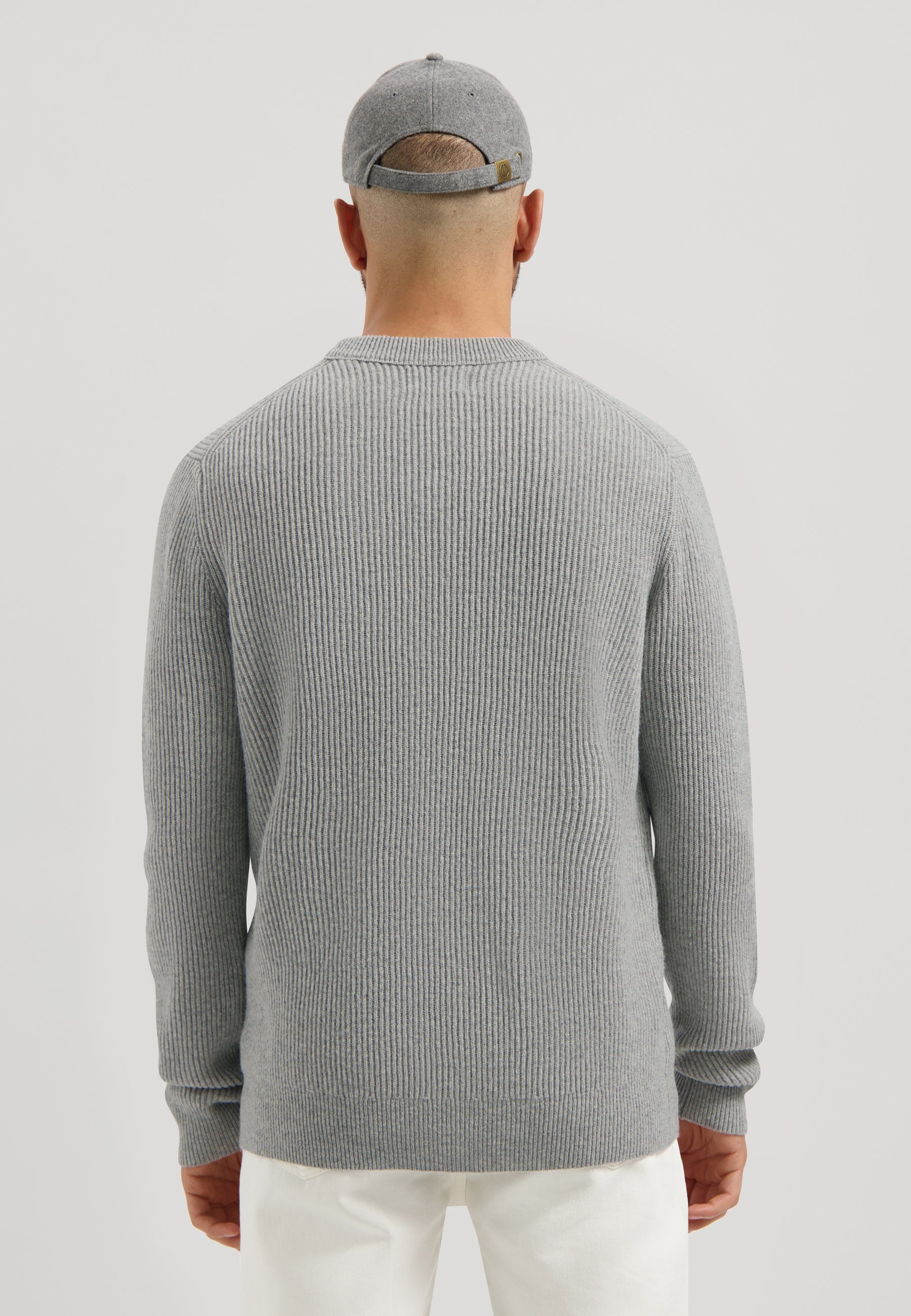 Strickpullover aus Wolle - 810-Lt. Grey - Grau