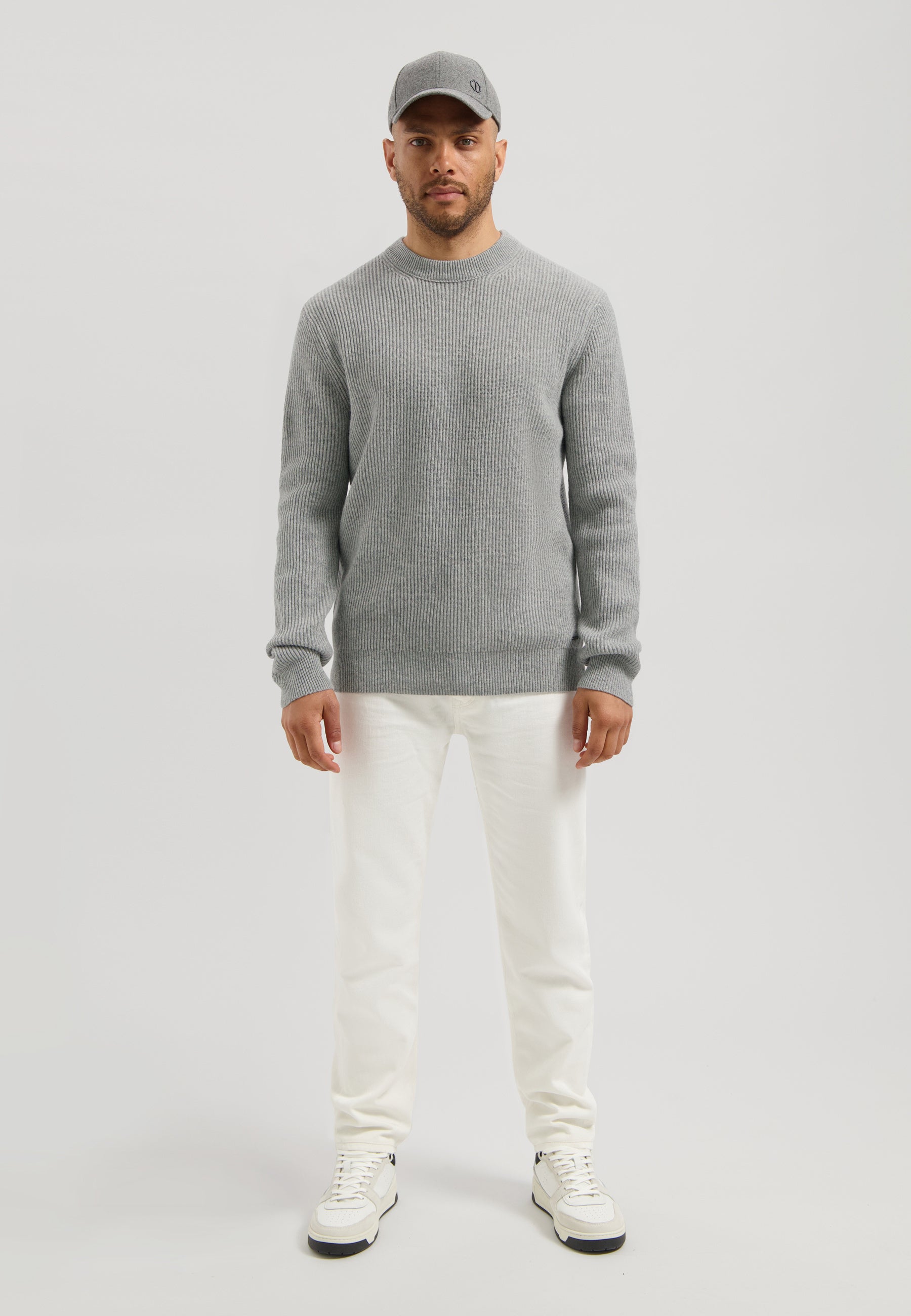 Strickpullover aus Wolle - 810-Lt. Grey - Grau