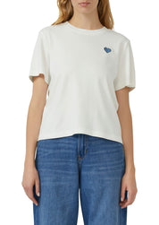 T-Shirt aus Baumwolle - 02D2-WHITE - Weiß