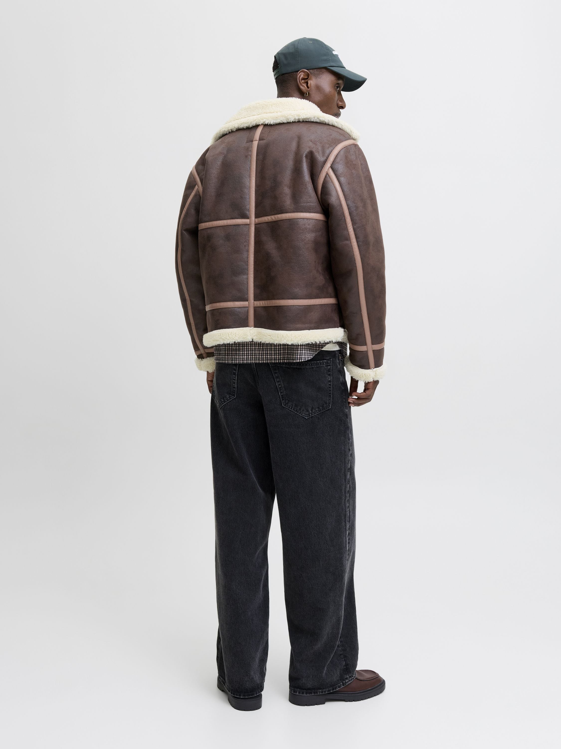 Fliegerjacke mit Teddykragen - Chocolate Torte - Braun