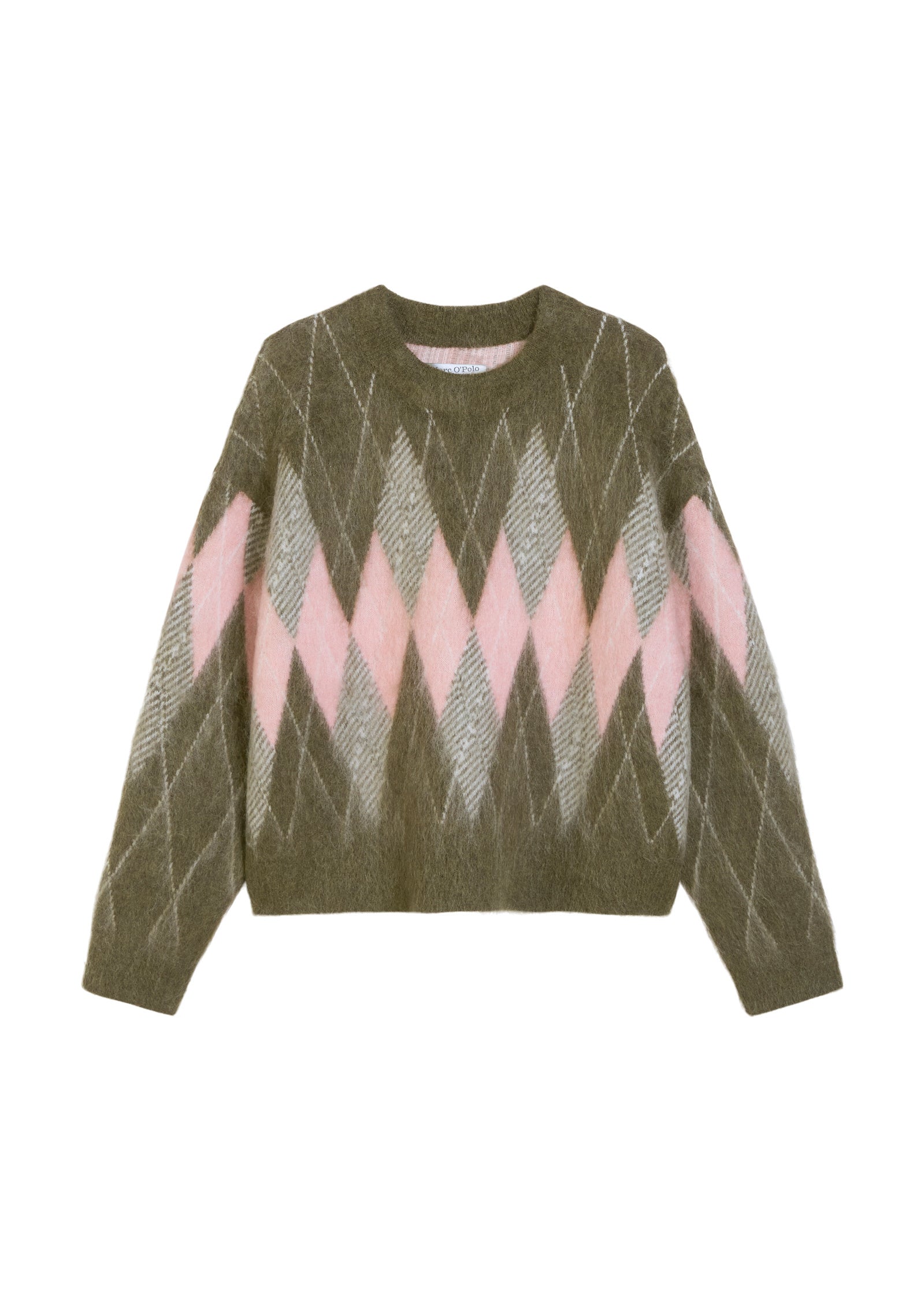 Strickpullover Relaxed Fit - 3058-Dark Green_Multi_01 - Grün
