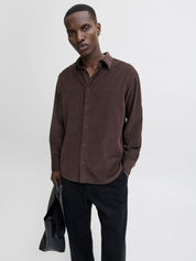 Cordhemd CASCOT Relaxed Fit - Black Coffee - Braun
