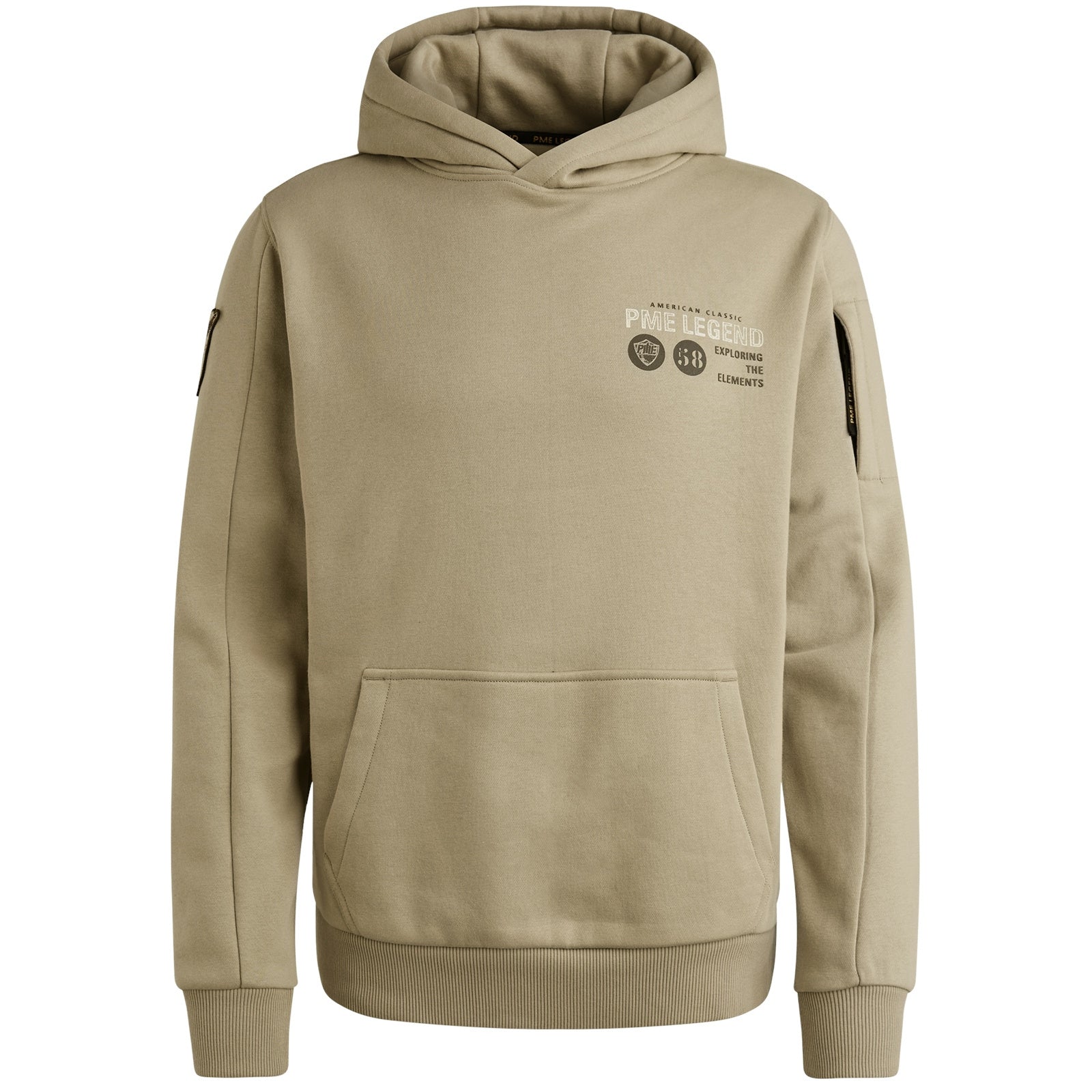 Sweathoodie aus Baumwolle - 8011-Seneca Rock - Beige