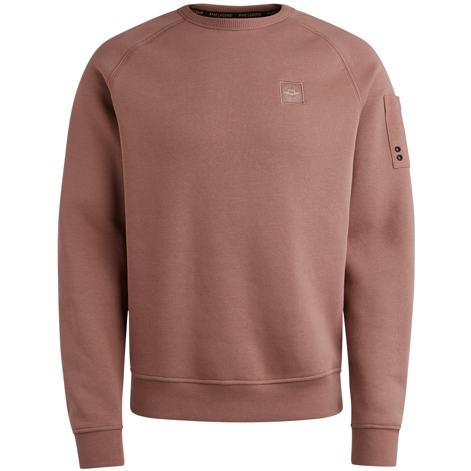 Sweatshirt mit Flight-Pocket - 8202-Burlwood - Rosa