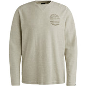 Sweatshirt aus Baumwolle - 910-Bone White Melee - Creme