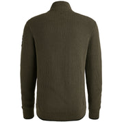 Strickpullover mit Troyerkragen - 8039-Beluga - Grün