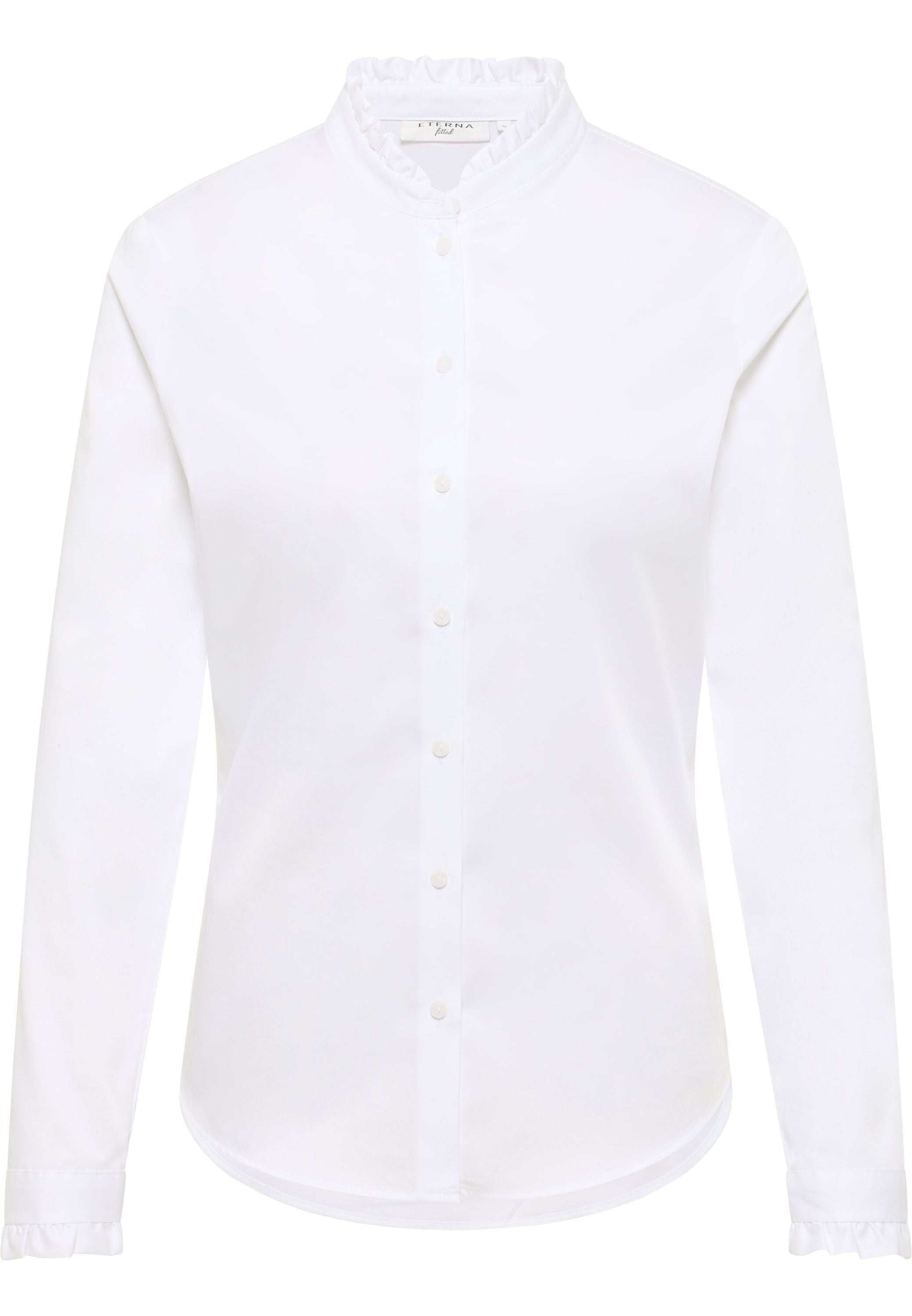 Bluse aus Baumwolle - 00-weiss - Weiß