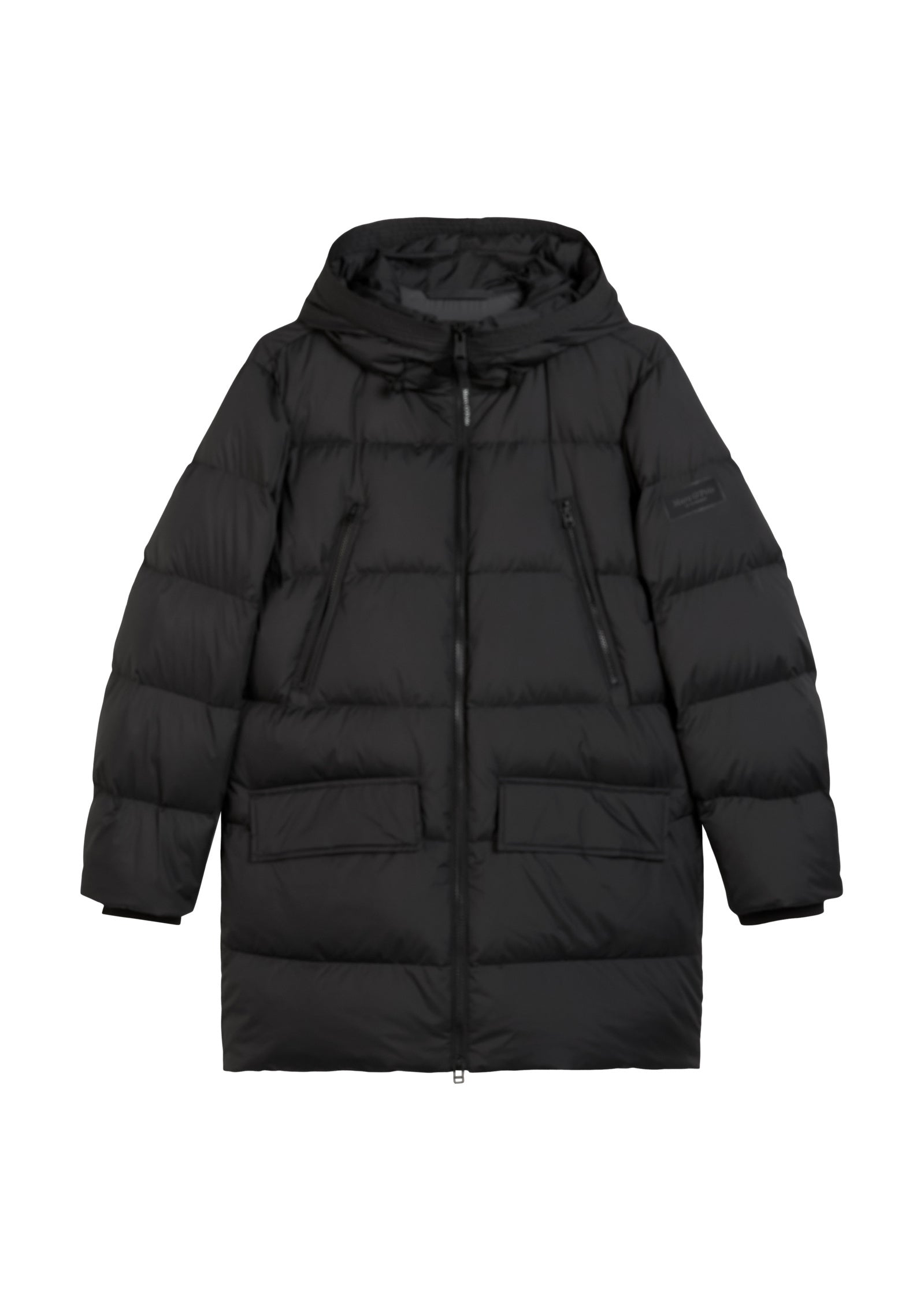 Daunenjacke mit Kapuze - 990-black - Schwarz