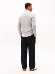 Strickpullover aus Bio-Baumwolle - P01-GREY - Grau