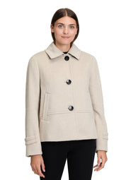 Übergangsjacke aus Wollmix - 7706-Beige Melange - Beige