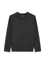 Strickpullover aus Schurwolle - 989-dark grey melange - Grau