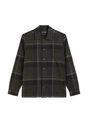 Overshirt aus Baumwolle - G97-multi/ dark grey melange - Grau