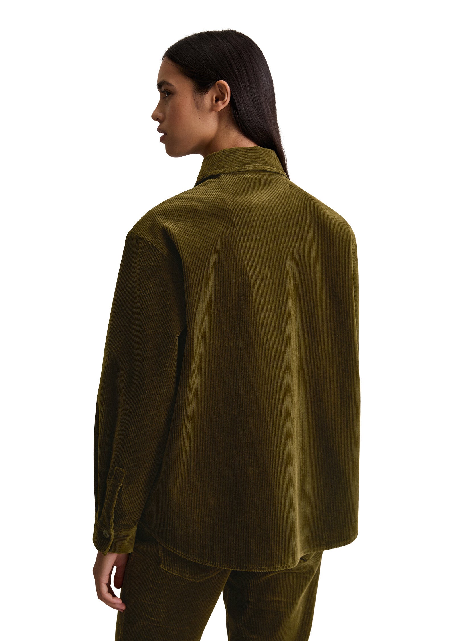 Cordovershirt aus Baumwolle - 1358-Burnished Logs - Khaki