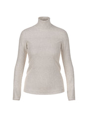 Langarmshirt mit Rollkragen - 182 - Grau