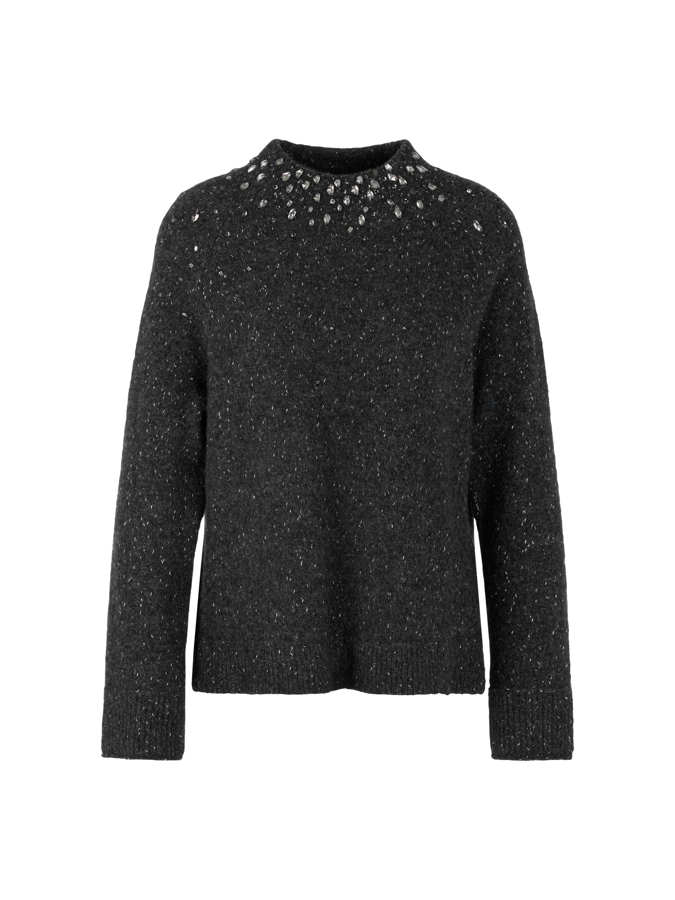 Strickpullover aus Wollmix - 842 - Grau
