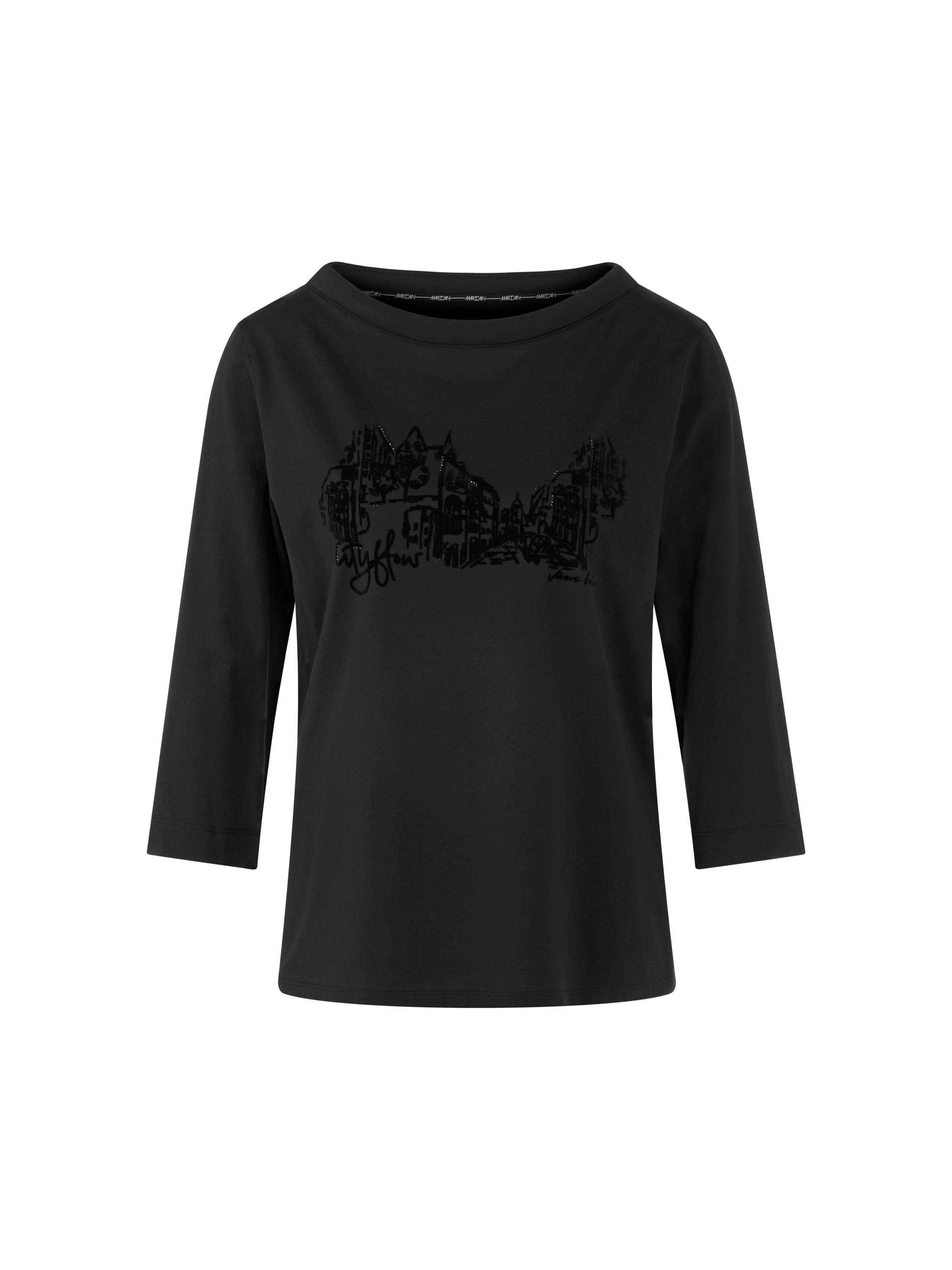 T-Shirt aus Bio-Baumwolle - 900 - Schwarz