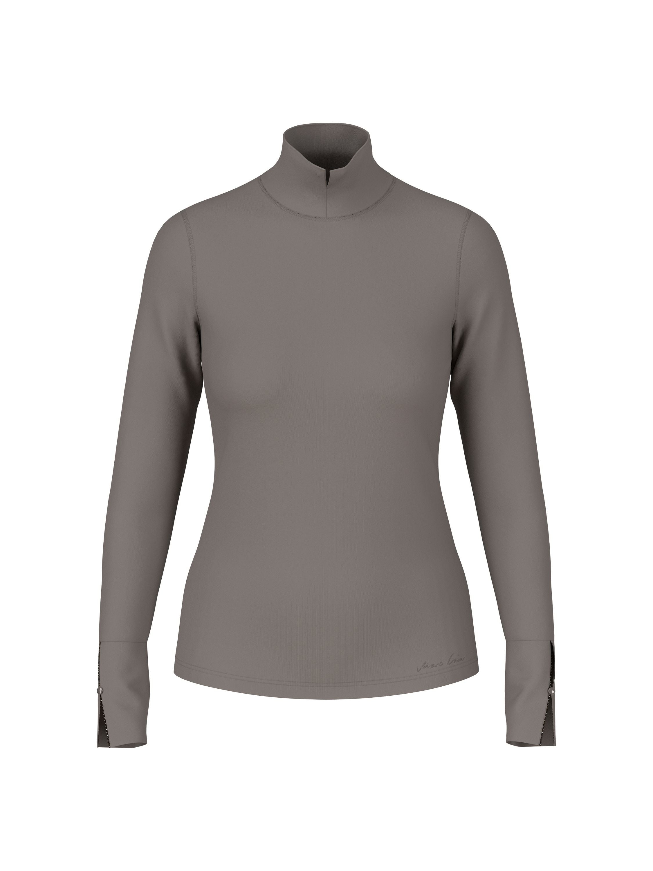 Langarmshirt aus Baumwolle - 836 - Grau